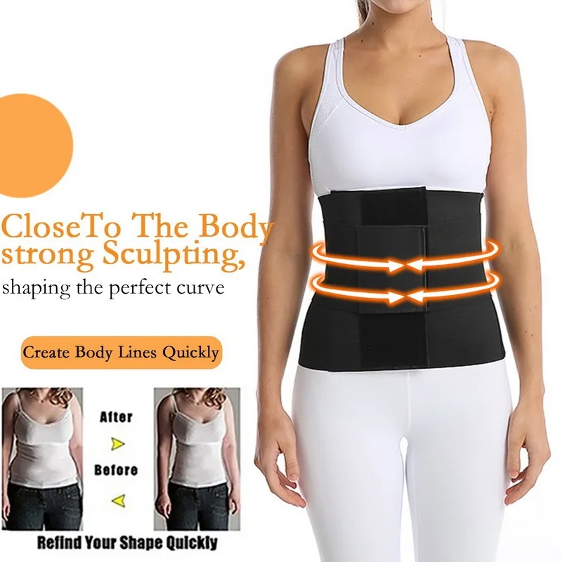 body shaper Waist Trimmer Belt Slimming Body Shaper Waist Trainer for Women Tummy Wrap Plus Size Invisible Wrap Waist Trainer Waist Support spanxs