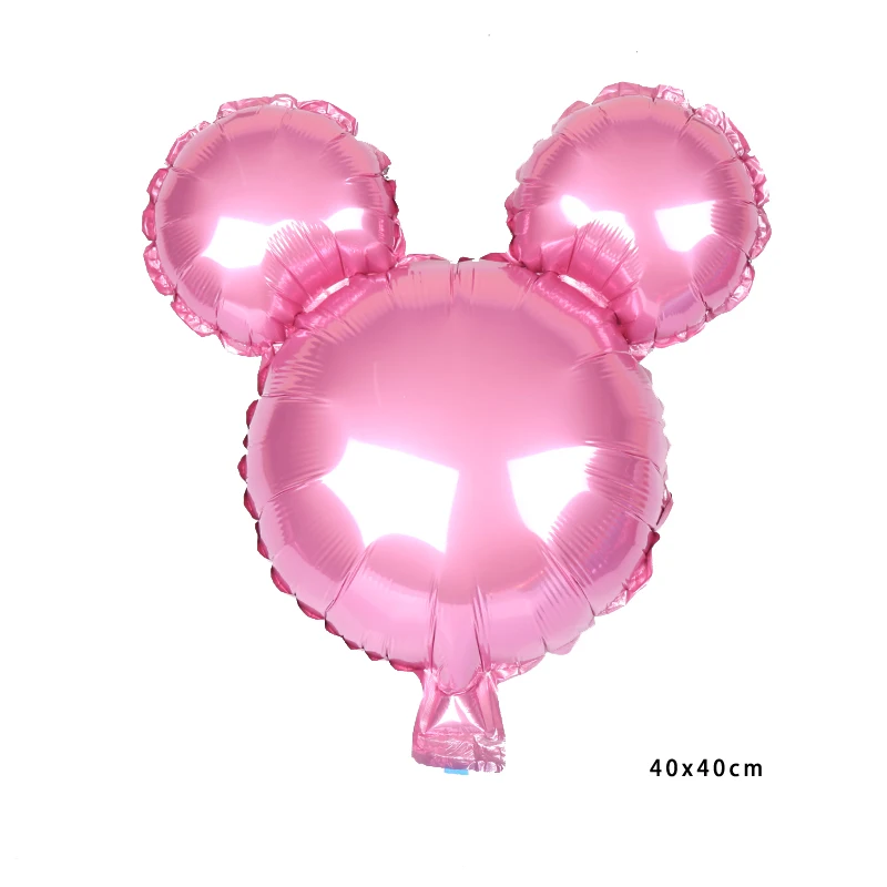 40x40 Pink 112 см гигантские фольгированные шары с Микки и Минни Маус, воздушные шары с героями мультфильмов для дня рождения, Детские вечерние шары, игрушки, украшения - Цвет: 40x40 Pink