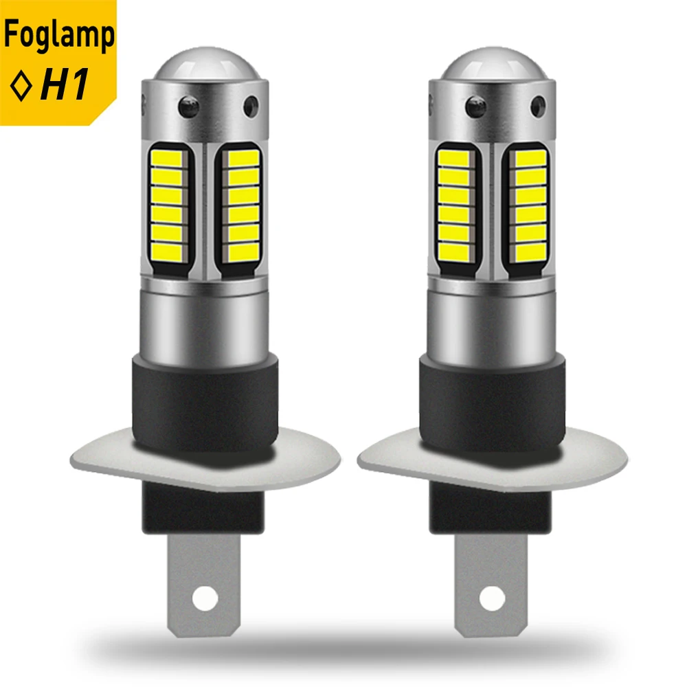 2PCS H27 H27W2 881 880 H1 H3 LED Fog Light 1200lm Auto Driving Lamps Bulb White 6000k For Volkswagen Audi Hyundai Kia Buic | Автомобили и