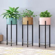 Европа Крытый балкон украшения полки для хранения железа искусство гостиной простота цветочный горшок ботаника бытовой