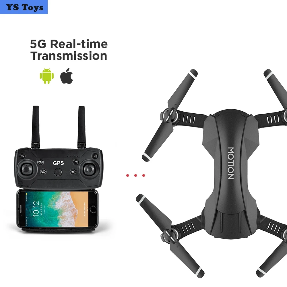 Складной мини Дрон gps позиционирование с 2K Wifi FPV HD камера Квадрокоптер Электрическая регулировка игрушки вертолет авто возврат Дрон