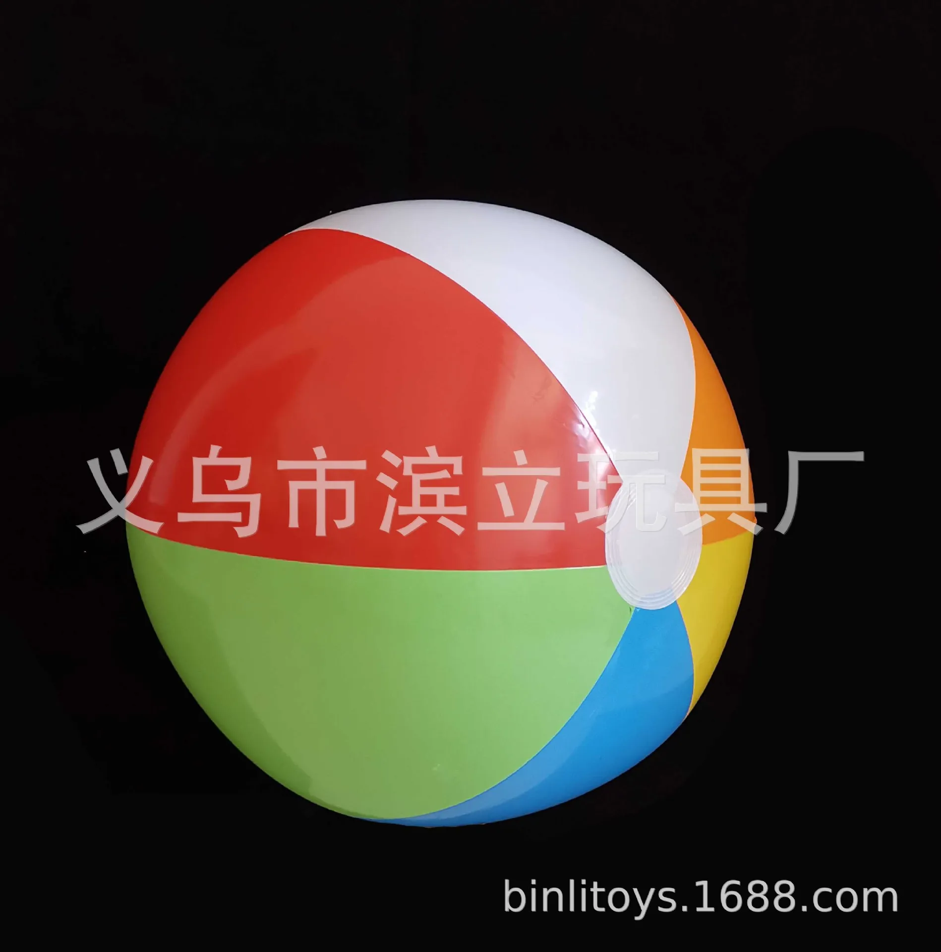 EBay Hot Sales Color Beach Ball Rainbow-colored Inflatable Ball 16 Inches Environmentally Friendly Material