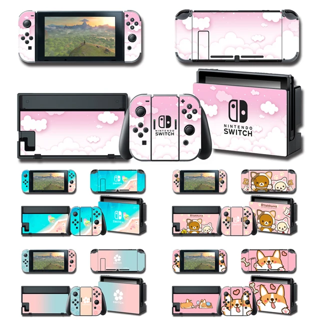 High Quality Vinyl Pop Cute Pink Anime Game Skin Sticker for Nintendo Switch Accessories