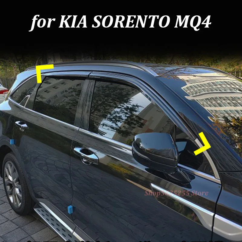 Side Window Deflector for KIA SORENTO MQ4 2021 2022 Accessories Sun