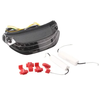 

E-Mark Motorbike Taillight Integrated LED Turn Signal Lights For Honda CBR600RR CBR 600 RR 2013 2014 Smoke