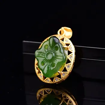 

Jasper Pendant S925 Sterling Silver Inlaid fashion jewelry naszyjnik chains colgante de plata colgante mujer necklaces collar