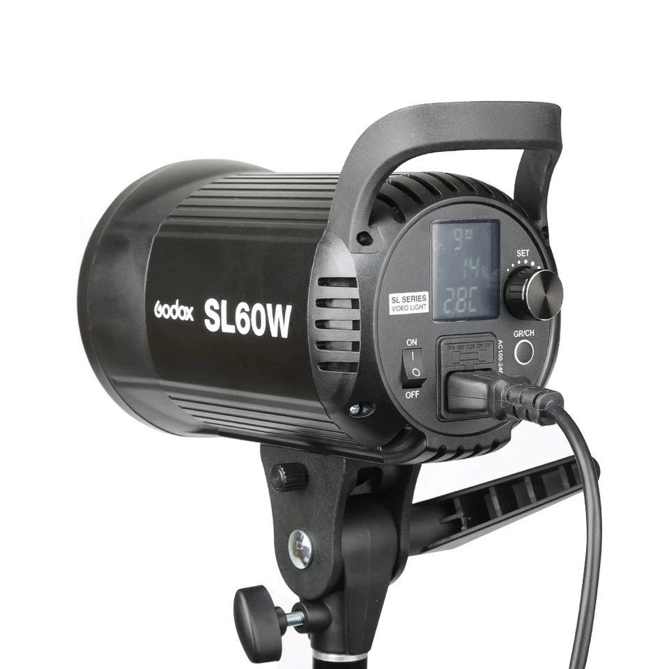 Godox светодиодный SL-60W 60 Вт белый 5600 к/желтый 3300 к версия непрерывный светодиодный студийный свет для видео Лампа Bowens крепление+ пульт дистанционного управления