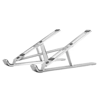 

Aluminum Alloy Laptops Stand For Notebook Adjustable Laptop Computer Holder Desk Stand Non-Slip Silicone