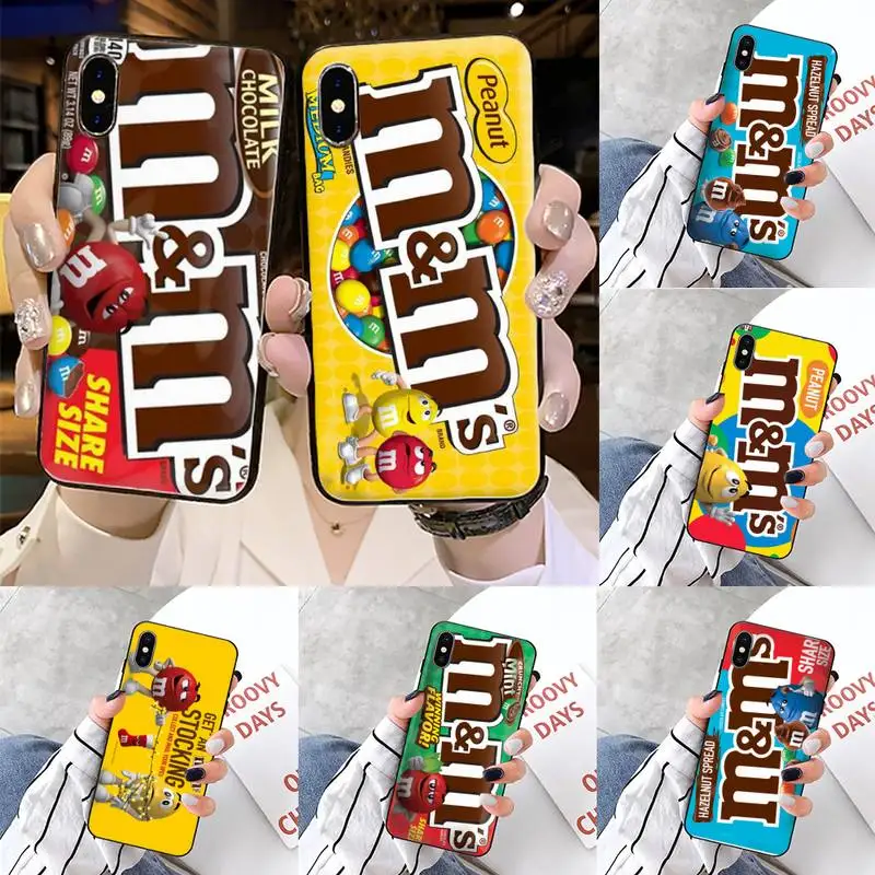 Милый мультяшный чехол для шоколада M & Ms iphone 5 5s 5c se 6 6s 7 8 plus x xs xr 11 pro max|Бамперы| |