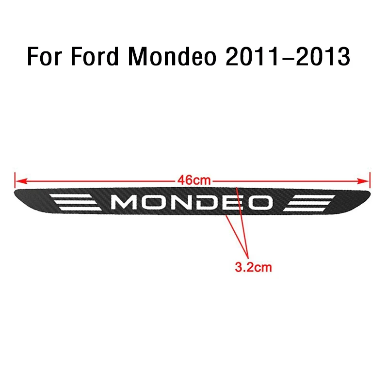 Car Styling Stickers For Ford Mondeo MK4 2007-2013 3D Carbon Fiber High Brake LED Light Accessories