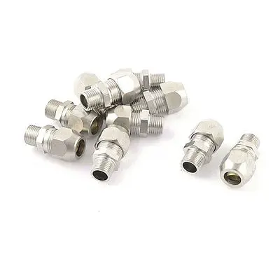 

10 x 1/8" PT Male Thread Hex Bushing Hydraulic Quick Adapter for 8mm Tube