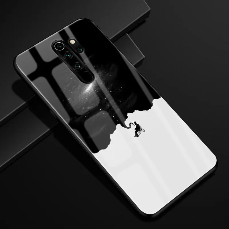 5 Для Xiaomi Redmi Note 8 Pro Чехол силиконовый бампер стекло жесткая задняя крышка для Redmi Note 8 чехол для телефона s Redmi Note8 Pro 8Pro Coque - Цвет: 5