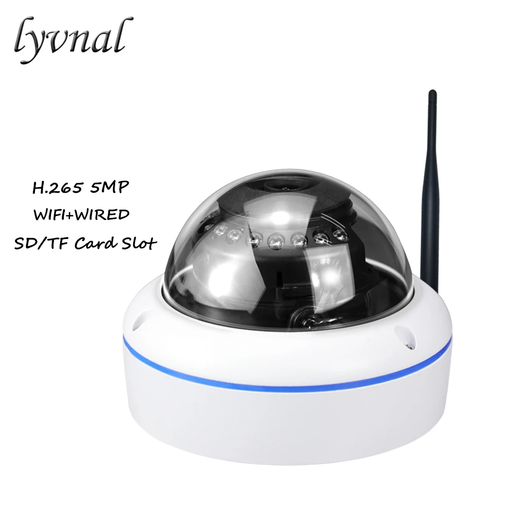 Ip камера купольная Беспроводная с поддержкой Wi Fi 5 МП 1080P|Камеры видеонаблюдения| |