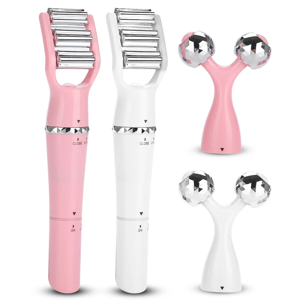  3in1 Face Roller Massager for Face Lifting Wrinkle Remove Body Slimming Face Massage Instrument Bea