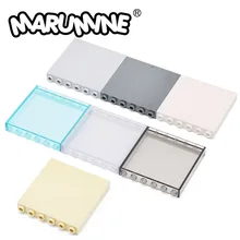 Marumine MOC Bricks 20PCS 1x6x5 Window Glass Houses Wall Element 59349 Compatible Building Blocks Panel Assembles Particles Toys