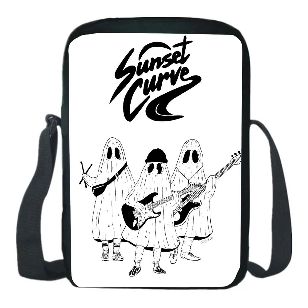 Julie And The Phantoms Messenger Bag Teenagers Cartoon Anime Messenger Bags Black Pink Backpack Student Bookbag