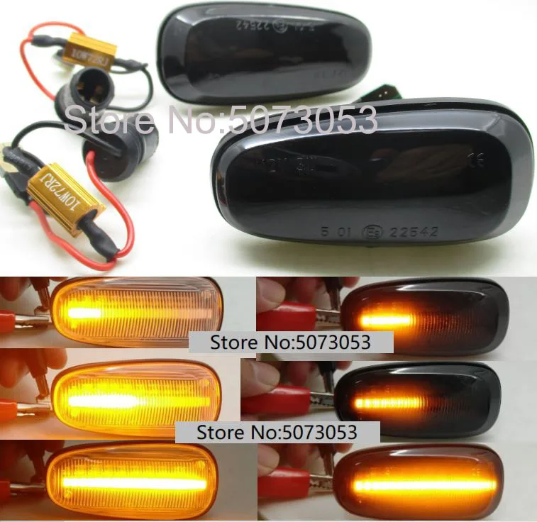 

2pcs Led Dynamic Turn Signal Light lamp Side Marker Sequential Blinker For Opel Zafira A 1999-2005 For Opel Astra G 1998-2009