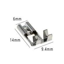 

20/50 pcs/batch 4.8 crimp terminal female header with flag terminal speaker flag terminal with sheath tin plated