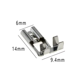 20/50 pcs/batch 4.8 crimp terminal female header with flag terminal speaker flag terminal with sheath tin plated