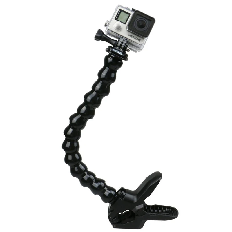 100 шт регулируемый держатель Монтажная Шея для Gopro зажим Гибкая мягкая труба для Gopro Hero Спортивная камера
