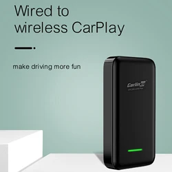 Carlinkit adaptador inalámbrico 3,0 para coche, dispositivo con conexión Bluetooth, cargador con cable, Original, actualización de coche, Dongle USB, Carplay