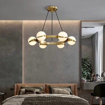 Light luxury simple living room chandelier designer creative dining 2