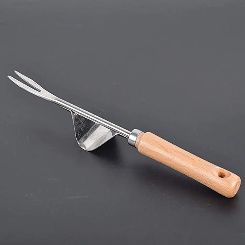 Multifunctional Stainless Steel Puller Weeding Tool Nursery Fork Sapling Transplant Shovel Seedling Transplanting Shovel