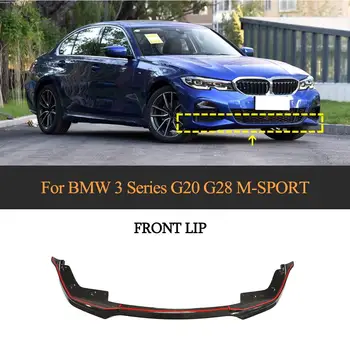 

G20 G28 Front Bumper Lip Spoiler For BMW 3 Series G20 G28 M Sport 2019 2020 Carbon Fiber Car Front Bumper Lip Splitters Spoiler