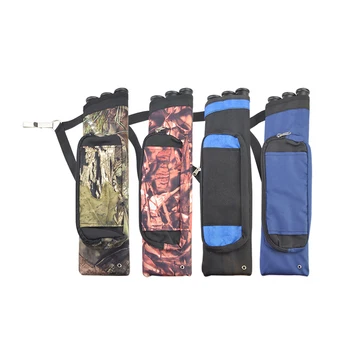 

1pc Archery Arrow Quiver Holder 3 Tube Bag Waist Holder Case Belt Portable Bag Bow For Outdoor Shooting Hunting Accessories