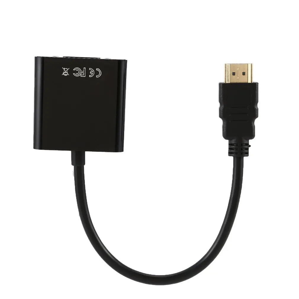 1080P активный HDMI к VGA адаптер видео конвертер папа женскому с микро USB и 3 5 мм аудио