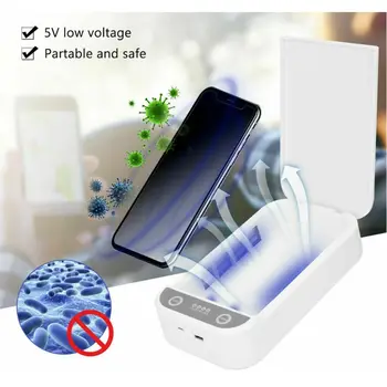 

Multi-functional Mobile Phone UV Disinfection Box Portable Phone Ultraviolet Disinfector Mask Sterilizer