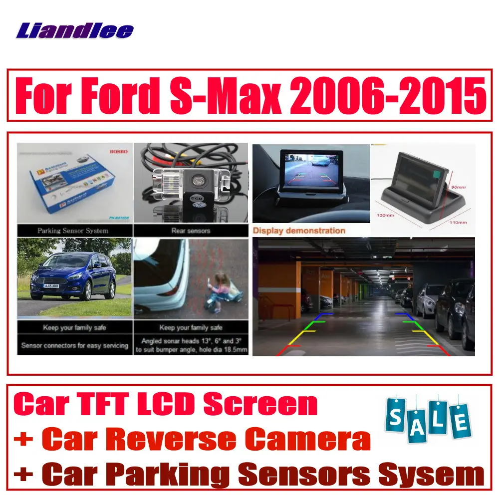 Для Ford S-Max 2006- Автомобильный дисплей заднего вида/камера заднего вида/цифровая система парковочных датчиков