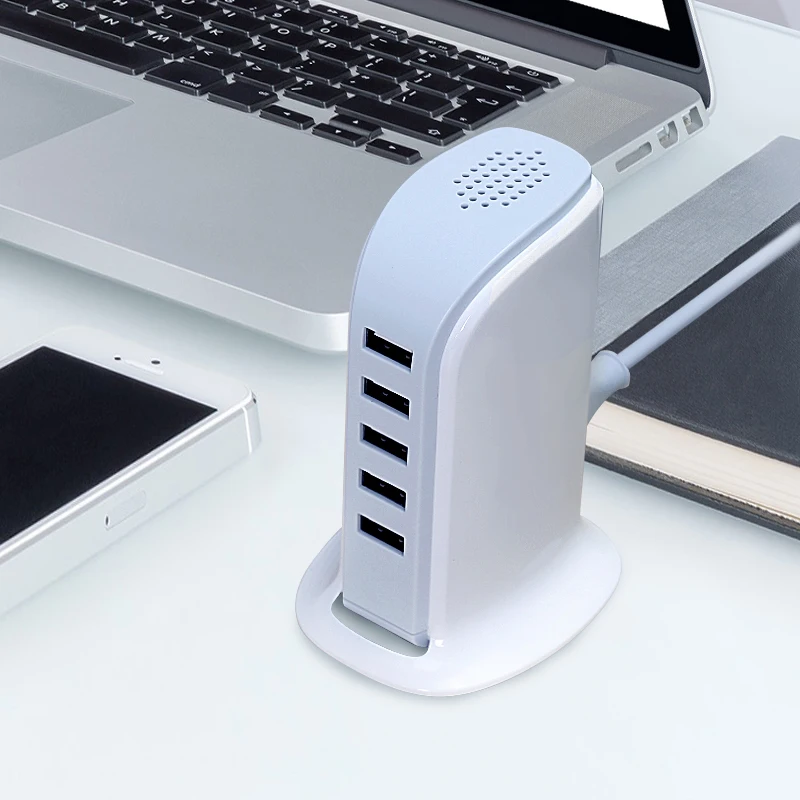 

6 Ports Usb Smart Charger Multi-port Socket Mobile Phone Smart Multi-port USB Patch Panel Charge Dock