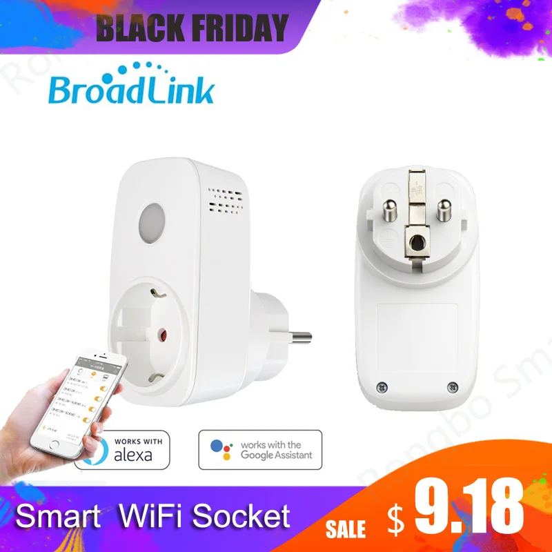  Broadlink SP3S Energie Monitor Smart Draadloze WiFi Socket Afstandsbediening Met Power Meter Contro - 33033390817