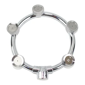 

High Pressure Durable Spray Nozzle Easy Install Water Saving Tools Stainless Steel Agricultural Universal Garden Watering Silver