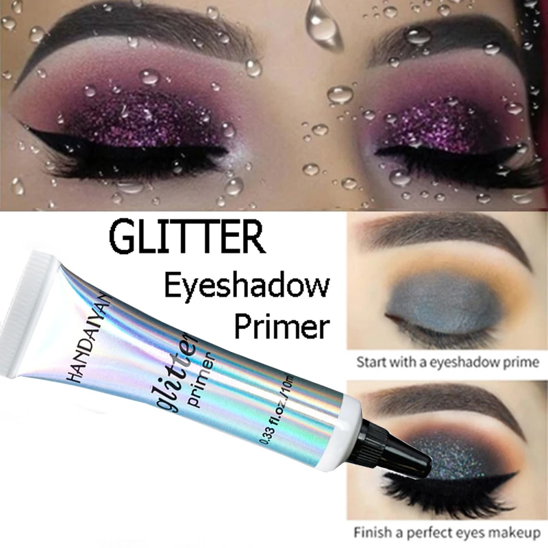 Водостойкая основа для макияжа с блестками праймер век гелевый