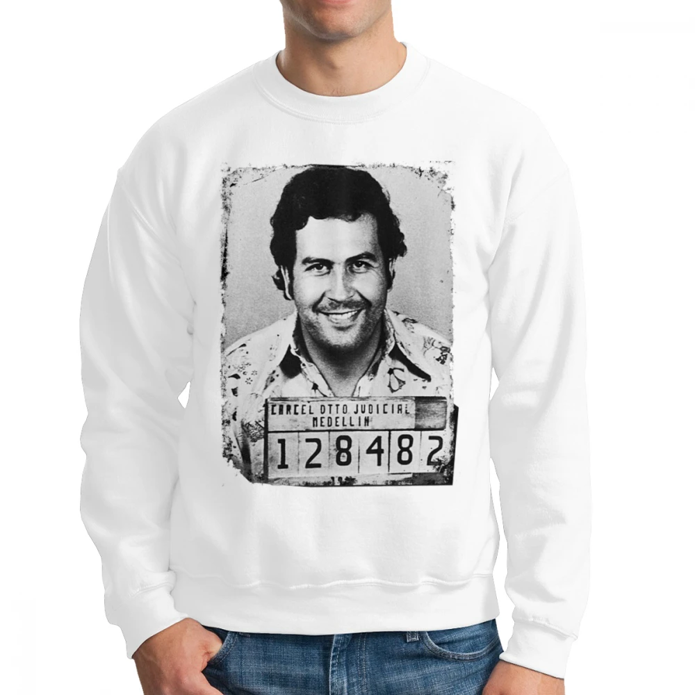 Narcos Pablo Escobar Ретро Толстовка для мужчин с длинным рукавом семья круглый вырез пуловеры Топы