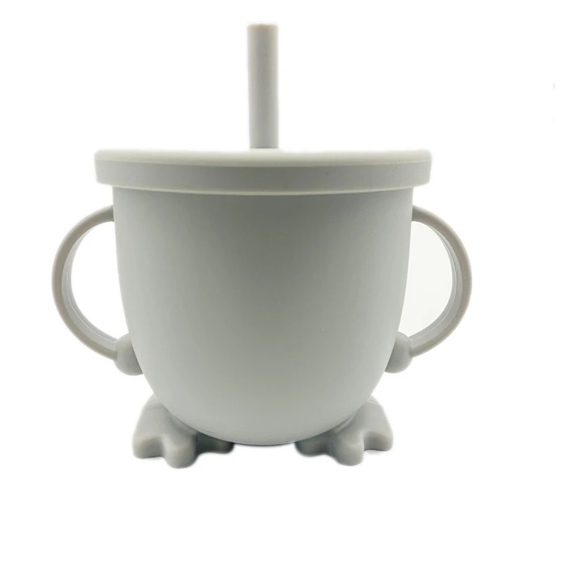 1 шт. силиконовая детская соломенная чашка герметичная непромокаемая для воды