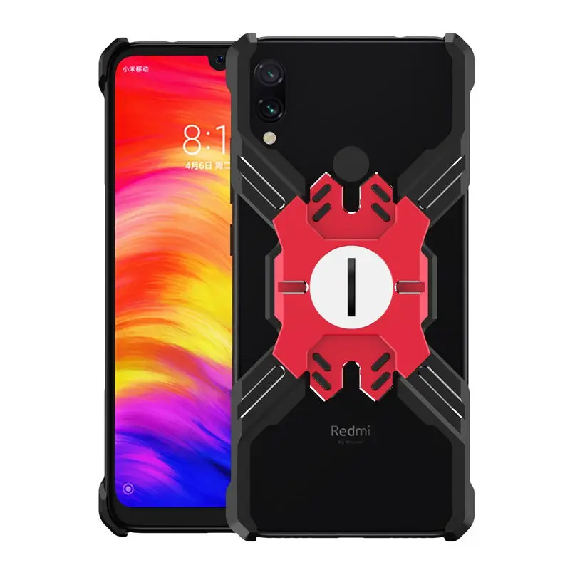 Металлический корпус мобильного телефона герой Marvel чехол для Xiaomi Redmi note7 металлический свободное закаленное стекло задняя крышка Coque Fundas