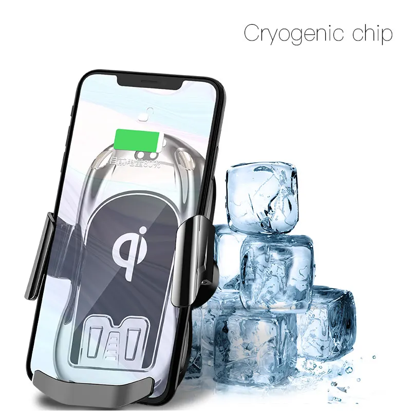 Wireless car charger in wireless charger for Samsung note9 / S10 / S9 and iPhone wireless charger holder and Receiver