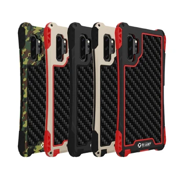 

Metal Shockproof Armor Phone Case for Samsung Note 10 Plus S10 5G S10 Plus S9 Plus S8 Plus Note 9 Note 8 Carbon fiber Back Cover