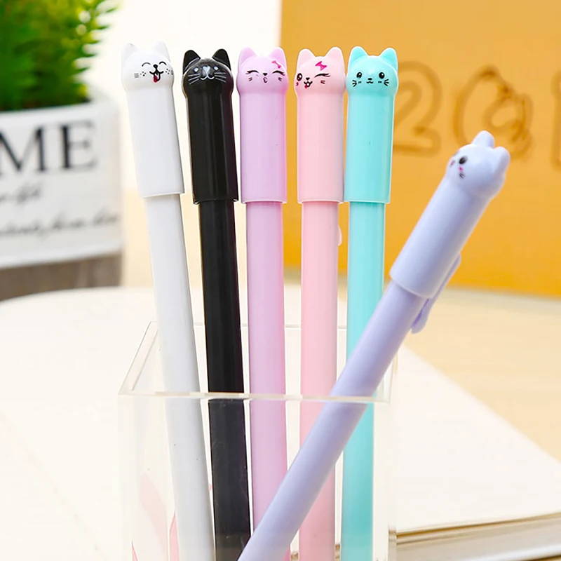 8 Stylos Mignons Stylos Amusants Kawaii, Stylos Bille Lumineux Griffe De  Chat Brillant De 0,5 Mm Pour Filles (couleurs Alatoires)