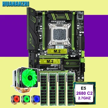 

Discount motherboard combos HUANANZHI X79 Pro motherboard with dual M.2 slot CPU Intel Xeon E5 2680 2.7GHz with cooler RAM 4*16G