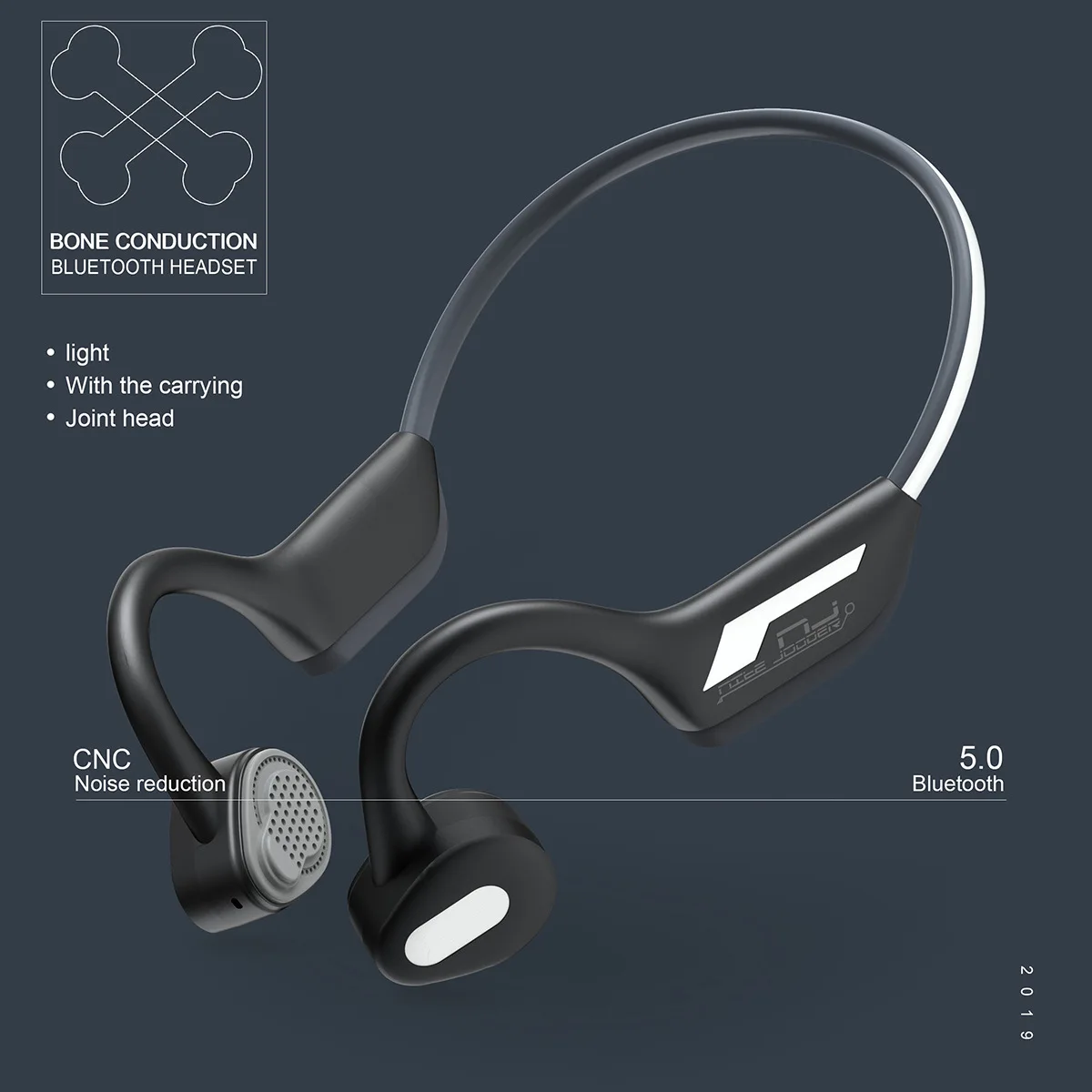 

Bone Conduction Wireless Bluetooth Headphone Game Outdoor Sports Double Wheat 5.0 Bluetooth Headphone Motion Headset J31