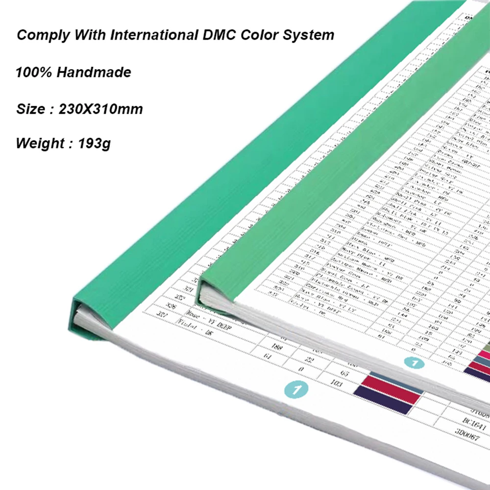 Алмазная живопись полный спектр 447 DMC цветная карта Стразы идентификационная