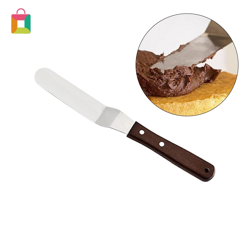 

1Pcs Stainless Steel Cake Spatula Butter Cream Icing Frosting Knife Kitchen Pastry Cake Smoother Spatula Tools