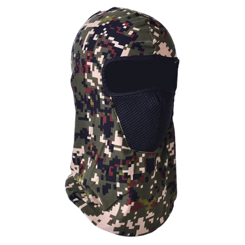 H Camouflage Bicycle Windproof Full Mask Warm Scarf Balaclava Climbing Skiing Fishing Facial Mask - Цвет: H