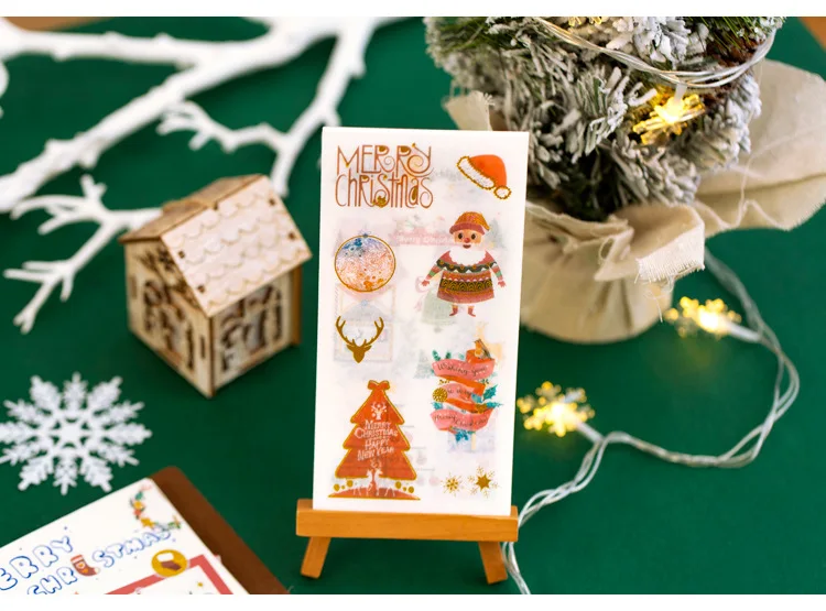 20 компл./1 лот Kawaii канцелярские наклейки для дневника Forst Рождественские декоративные мобильные наклейки Скрапбукинг DIY ремесленные наклейки