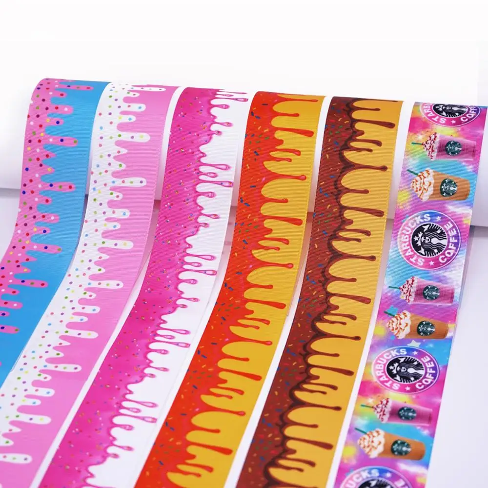 50 ярдов в размер мультфильм ленты напечатанные grosgrain ленты 30854