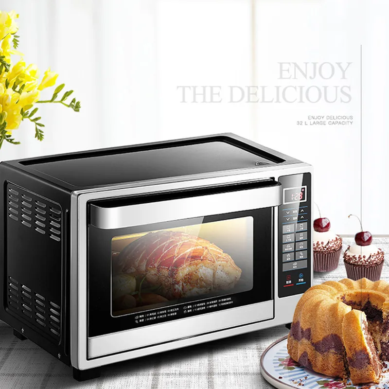 38L Large Capacity Electric Oven for Baking Household Toaster Oven  Full-automatic Multi-function Bread Baking Ovens - AliExpress